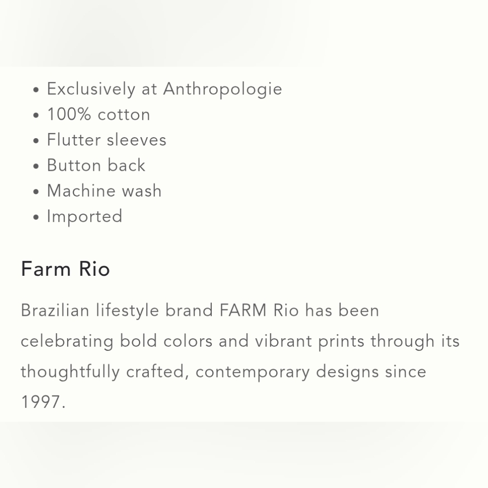FARM Rio Flutter Sleeve Printed Boho Top - Picture 5 of 5